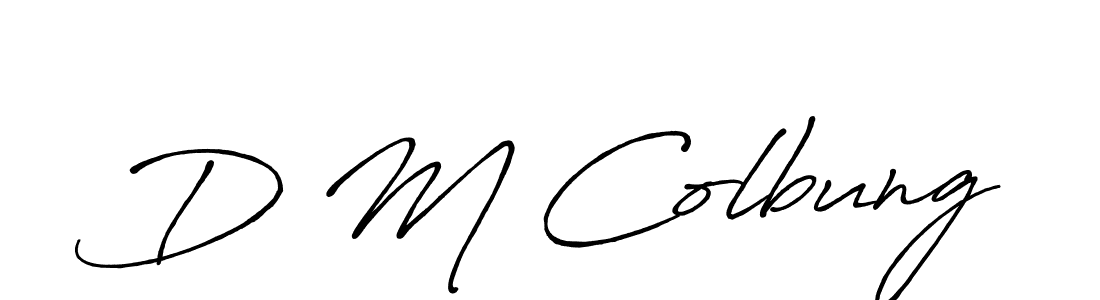 Also You can easily find your signature by using the search form. We will create D M Colbung name handwritten signature images for you free of cost using Antro_Vectra_Bolder sign style. D M Colbung signature style 7 images and pictures png