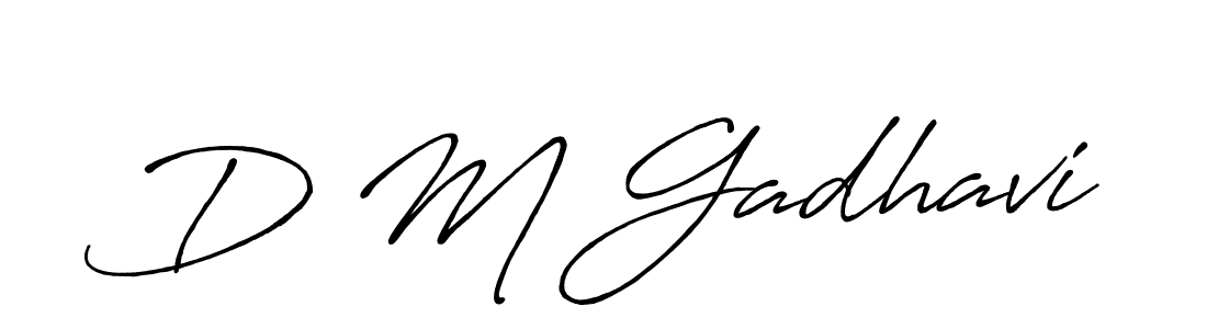 Also You can easily find your signature by using the search form. We will create D M Gadhavi name handwritten signature images for you free of cost using Antro_Vectra_Bolder sign style. D M Gadhavi signature style 7 images and pictures png