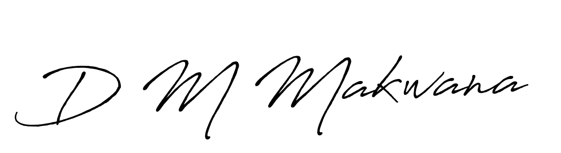 How to make D M Makwana signature? Antro_Vectra_Bolder is a professional autograph style. Create handwritten signature for D M Makwana name. D M Makwana signature style 7 images and pictures png