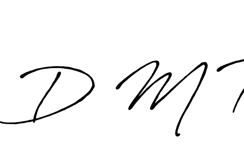 Similarly Antro_Vectra_Bolder is the best handwritten signature design. Signature creator online .You can use it as an online autograph creator for name D M T. D M T signature style 7 images and pictures png