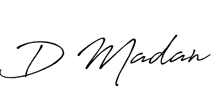 You should practise on your own different ways (Antro_Vectra_Bolder) to write your name (D Madan) in signature. don't let someone else do it for you. D Madan signature style 7 images and pictures png