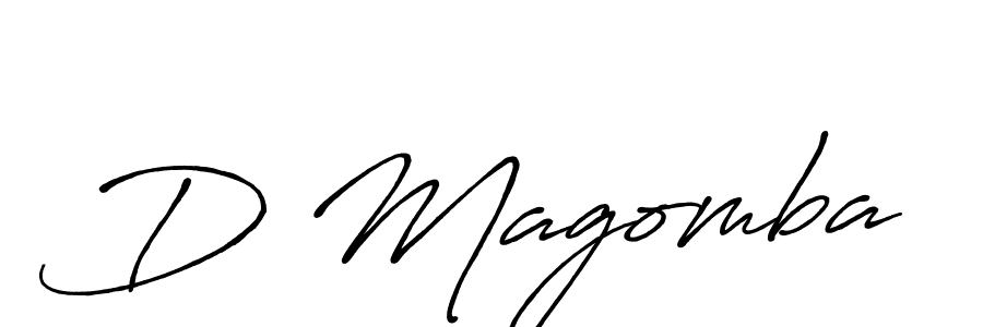 Make a beautiful signature design for name D Magomba. With this signature (Antro_Vectra_Bolder) style, you can create a handwritten signature for free. D Magomba signature style 7 images and pictures png