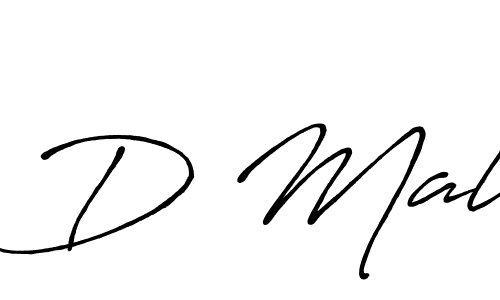 Design your own signature with our free online signature maker. With this signature software, you can create a handwritten (Antro_Vectra_Bolder) signature for name D Mal. D Mal signature style 7 images and pictures png