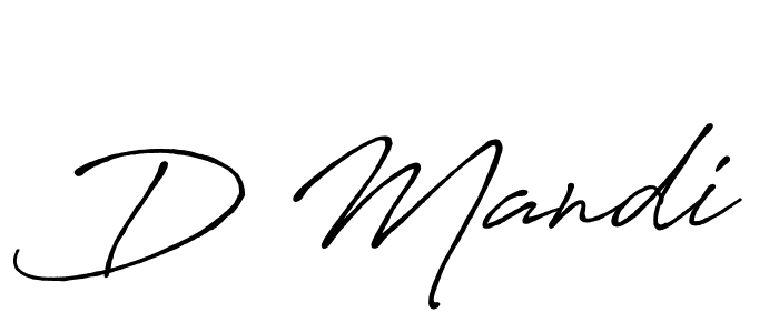 How to make D Mandi name signature. Use Antro_Vectra_Bolder style for creating short signs online. This is the latest handwritten sign. D Mandi signature style 7 images and pictures png