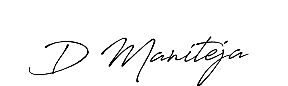 Once you've used our free online signature maker to create your best signature Antro_Vectra_Bolder style, it's time to enjoy all of the benefits that D Maniteja name signing documents. D Maniteja signature style 7 images and pictures png