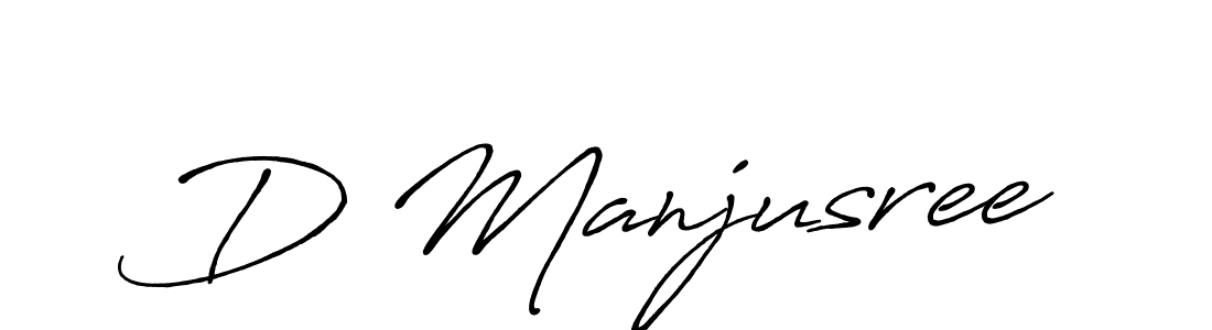 Also we have D Manjusree name is the best signature style. Create professional handwritten signature collection using Antro_Vectra_Bolder autograph style. D Manjusree signature style 7 images and pictures png