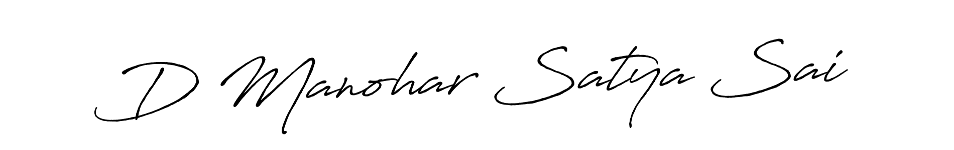 Make a short D Manohar Satya Sai signature style. Manage your documents anywhere anytime using Antro_Vectra_Bolder. Create and add eSignatures, submit forms, share and send files easily. D Manohar Satya Sai signature style 7 images and pictures png
