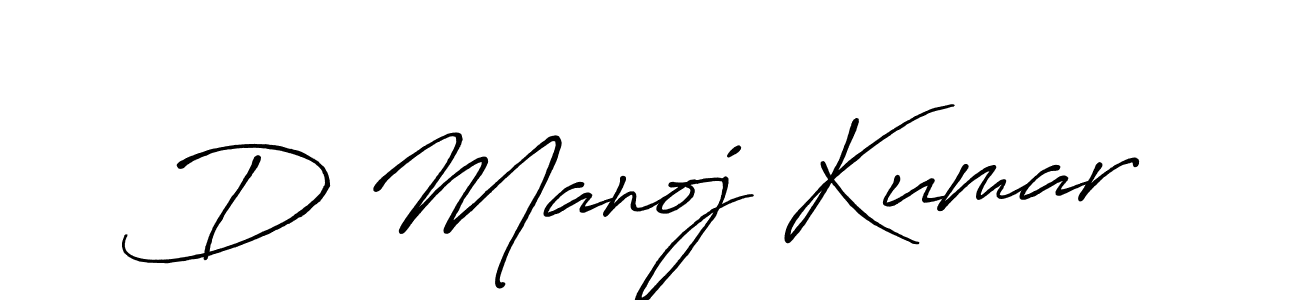 You can use this online signature creator to create a handwritten signature for the name D Manoj Kumar. This is the best online autograph maker. D Manoj Kumar signature style 7 images and pictures png