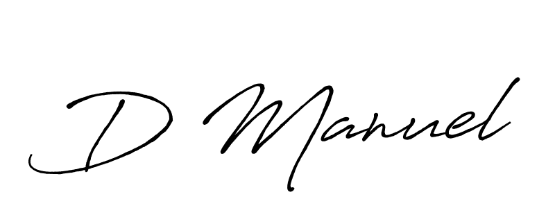 Similarly Antro_Vectra_Bolder is the best handwritten signature design. Signature creator online .You can use it as an online autograph creator for name D Manuel. D Manuel signature style 7 images and pictures png