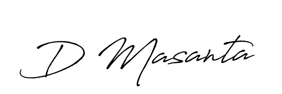 Make a beautiful signature design for name D Masanta. With this signature (Antro_Vectra_Bolder) style, you can create a handwritten signature for free. D Masanta signature style 7 images and pictures png