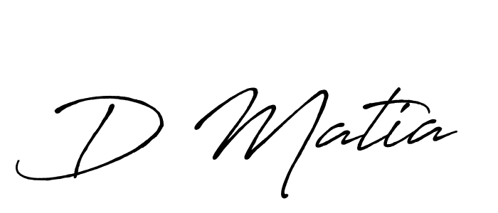 Also we have D Matia name is the best signature style. Create professional handwritten signature collection using Antro_Vectra_Bolder autograph style. D Matia signature style 7 images and pictures png