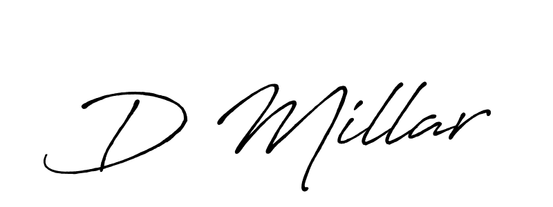 Design your own signature with our free online signature maker. With this signature software, you can create a handwritten (Antro_Vectra_Bolder) signature for name D Millar. D Millar signature style 7 images and pictures png