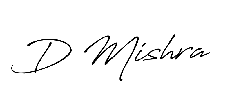 Make a beautiful signature design for name D Mishra. With this signature (Antro_Vectra_Bolder) style, you can create a handwritten signature for free. D Mishra signature style 7 images and pictures png