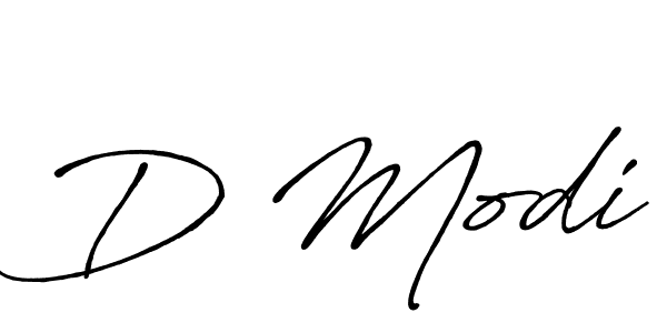 Create a beautiful signature design for name D Modi. With this signature (Antro_Vectra_Bolder) fonts, you can make a handwritten signature for free. D Modi signature style 7 images and pictures png