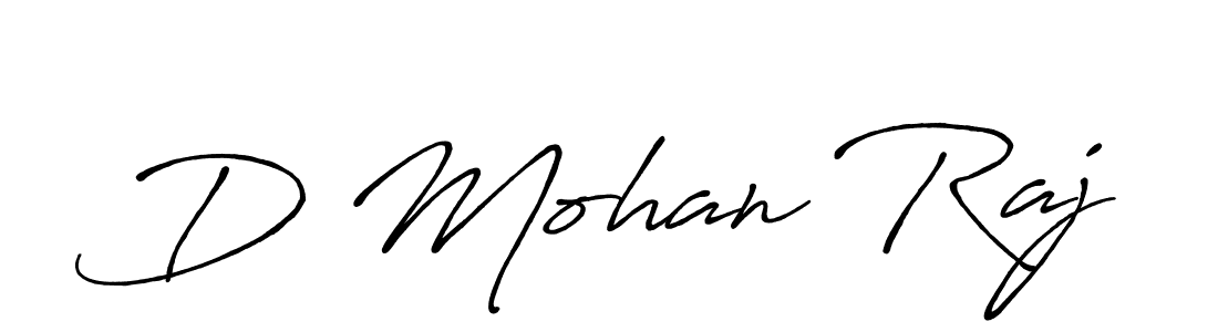 Use a signature maker to create a handwritten signature online. With this signature software, you can design (Antro_Vectra_Bolder) your own signature for name D Mohan Raj. D Mohan Raj signature style 7 images and pictures png