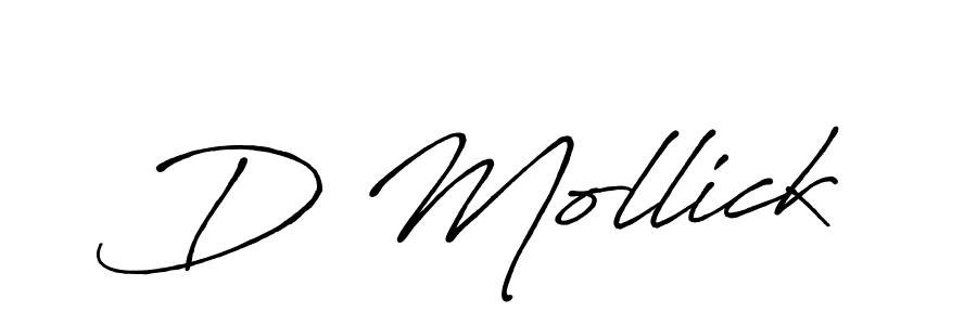 How to make D Mollick signature? Antro_Vectra_Bolder is a professional autograph style. Create handwritten signature for D Mollick name. D Mollick signature style 7 images and pictures png