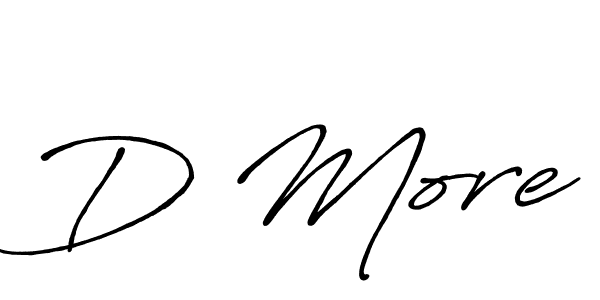 See photos of D More official signature by Spectra . Check more albums & portfolios. Read reviews & check more about Antro_Vectra_Bolder font. D More signature style 7 images and pictures png