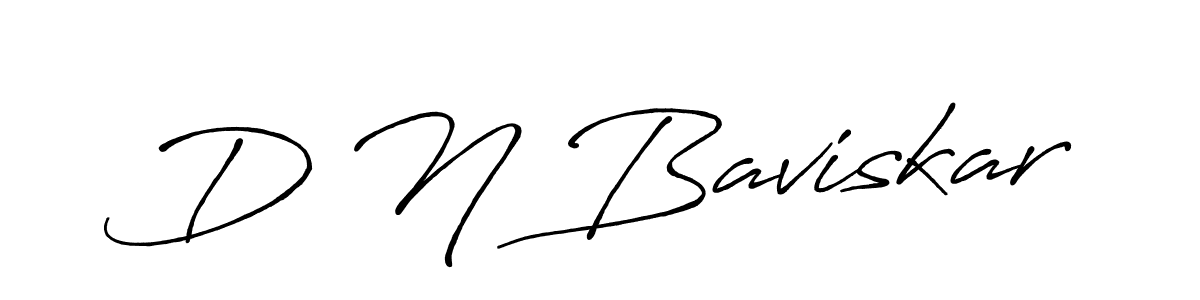 Design your own signature with our free online signature maker. With this signature software, you can create a handwritten (Antro_Vectra_Bolder) signature for name D N Baviskar. D N Baviskar signature style 7 images and pictures png