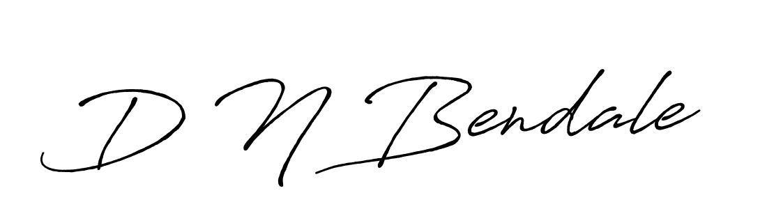 Create a beautiful signature design for name D N Bendale. With this signature (Antro_Vectra_Bolder) fonts, you can make a handwritten signature for free. D N Bendale signature style 7 images and pictures png