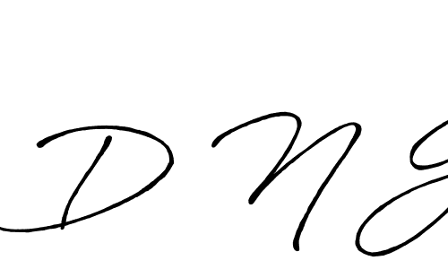 Create a beautiful signature design for name D N G. With this signature (Antro_Vectra_Bolder) fonts, you can make a handwritten signature for free. D N G signature style 7 images and pictures png
