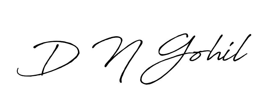 Also You can easily find your signature by using the search form. We will create D N Gohil name handwritten signature images for you free of cost using Antro_Vectra_Bolder sign style. D N Gohil signature style 7 images and pictures png