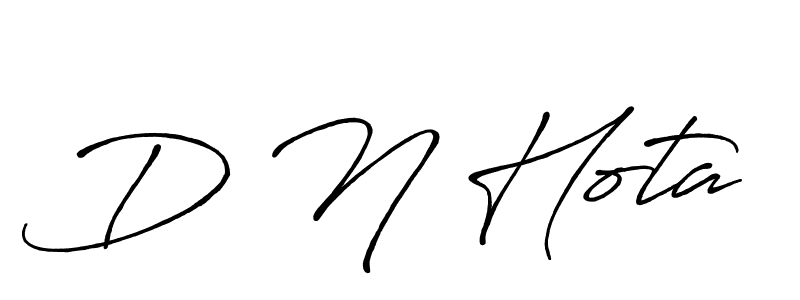 How to make D N Hota name signature. Use Antro_Vectra_Bolder style for creating short signs online. This is the latest handwritten sign. D N Hota signature style 7 images and pictures png