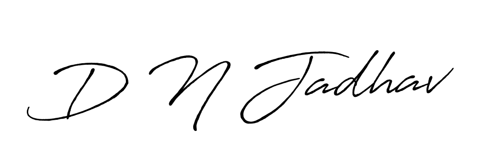 How to make D N Jadhav signature? Antro_Vectra_Bolder is a professional autograph style. Create handwritten signature for D N Jadhav name. D N Jadhav signature style 7 images and pictures png