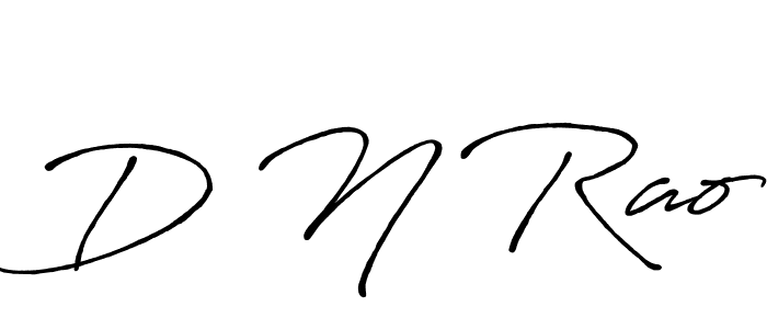 D N Rao stylish signature style. Best Handwritten Sign (Antro_Vectra_Bolder) for my name. Handwritten Signature Collection Ideas for my name D N Rao. D N Rao signature style 7 images and pictures png