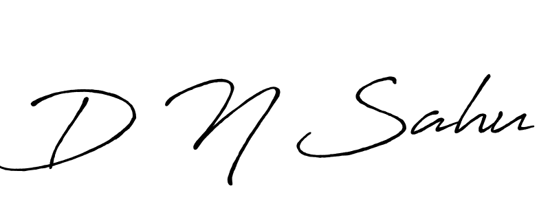 How to make D N Sahu signature? Antro_Vectra_Bolder is a professional autograph style. Create handwritten signature for D N Sahu name. D N Sahu signature style 7 images and pictures png