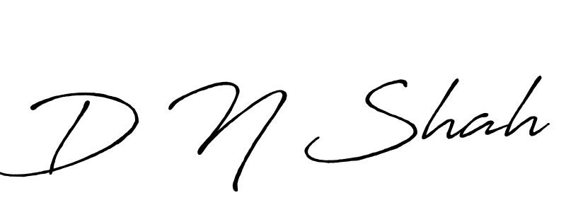 How to make D N Shah signature? Antro_Vectra_Bolder is a professional autograph style. Create handwritten signature for D N Shah name. D N Shah signature style 7 images and pictures png