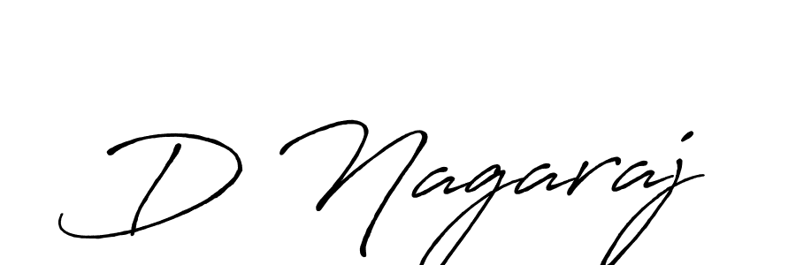 How to make D Nagaraj name signature. Use Antro_Vectra_Bolder style for creating short signs online. This is the latest handwritten sign. D Nagaraj signature style 7 images and pictures png