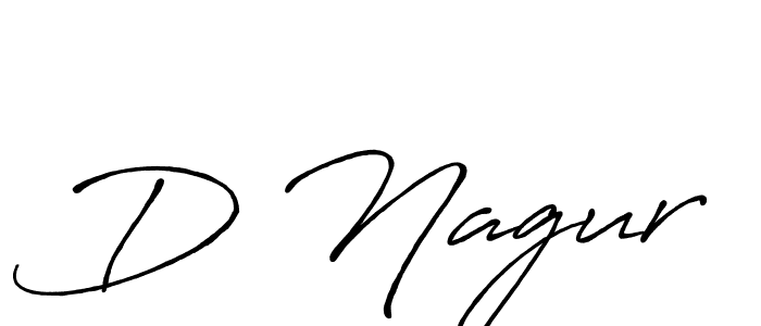 Make a beautiful signature design for name D Nagur. With this signature (Antro_Vectra_Bolder) style, you can create a handwritten signature for free. D Nagur signature style 7 images and pictures png