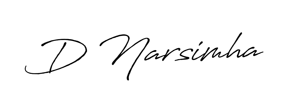 How to make D Narsimha signature? Antro_Vectra_Bolder is a professional autograph style. Create handwritten signature for D Narsimha name. D Narsimha signature style 7 images and pictures png