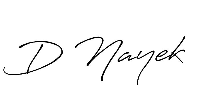 Design your own signature with our free online signature maker. With this signature software, you can create a handwritten (Antro_Vectra_Bolder) signature for name D Nayek. D Nayek signature style 7 images and pictures png