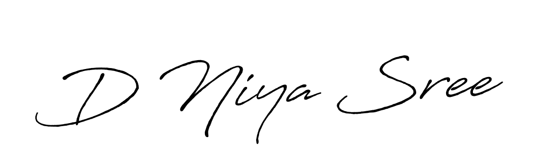 D Niya Sree stylish signature style. Best Handwritten Sign (Antro_Vectra_Bolder) for my name. Handwritten Signature Collection Ideas for my name D Niya Sree. D Niya Sree signature style 7 images and pictures png