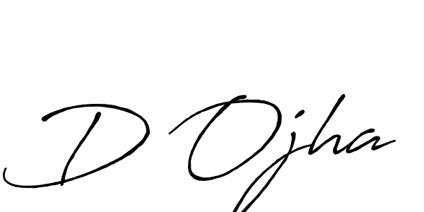 Design your own signature with our free online signature maker. With this signature software, you can create a handwritten (Antro_Vectra_Bolder) signature for name D Ojha. D Ojha signature style 7 images and pictures png