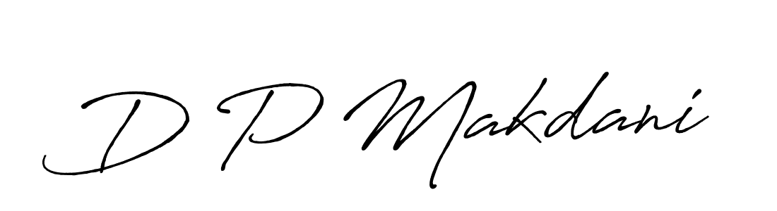 How to make D P Makdani signature? Antro_Vectra_Bolder is a professional autograph style. Create handwritten signature for D P Makdani name. D P Makdani signature style 7 images and pictures png