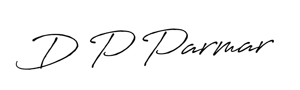 How to make D P Parmar name signature. Use Antro_Vectra_Bolder style for creating short signs online. This is the latest handwritten sign. D P Parmar signature style 7 images and pictures png