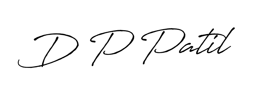 D P Patil stylish signature style. Best Handwritten Sign (Antro_Vectra_Bolder) for my name. Handwritten Signature Collection Ideas for my name D P Patil. D P Patil signature style 7 images and pictures png