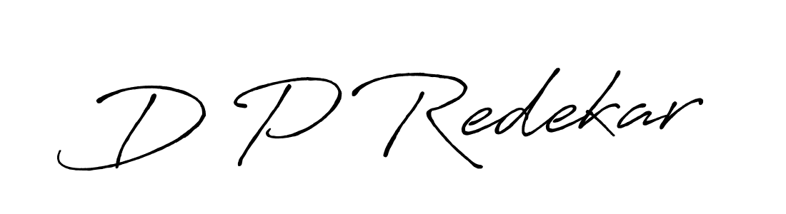 Design your own signature with our free online signature maker. With this signature software, you can create a handwritten (Antro_Vectra_Bolder) signature for name D P Redekar. D P Redekar signature style 7 images and pictures png