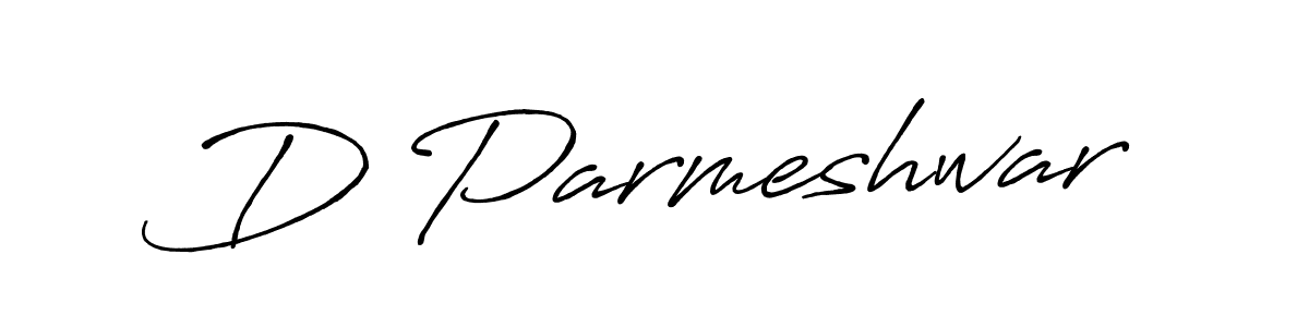 Make a beautiful signature design for name D Parmeshwar. With this signature (Antro_Vectra_Bolder) style, you can create a handwritten signature for free. D Parmeshwar signature style 7 images and pictures png