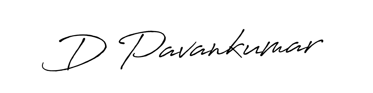 Make a beautiful signature design for name D Pavankumar. With this signature (Antro_Vectra_Bolder) style, you can create a handwritten signature for free. D Pavankumar signature style 7 images and pictures png