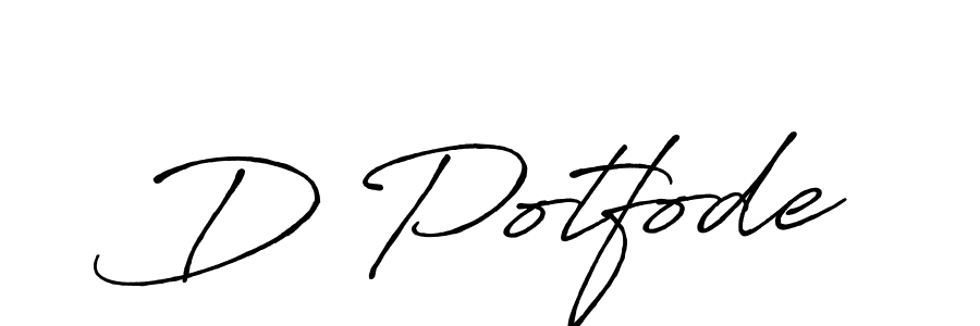 D Potfode stylish signature style. Best Handwritten Sign (Antro_Vectra_Bolder) for my name. Handwritten Signature Collection Ideas for my name D Potfode. D Potfode signature style 7 images and pictures png