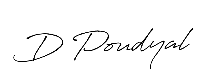 Also You can easily find your signature by using the search form. We will create D Poudyal name handwritten signature images for you free of cost using Antro_Vectra_Bolder sign style. D Poudyal signature style 7 images and pictures png