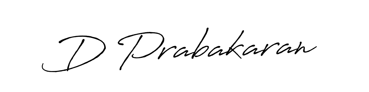 Design your own signature with our free online signature maker. With this signature software, you can create a handwritten (Antro_Vectra_Bolder) signature for name D Prabakaran. D Prabakaran signature style 7 images and pictures png