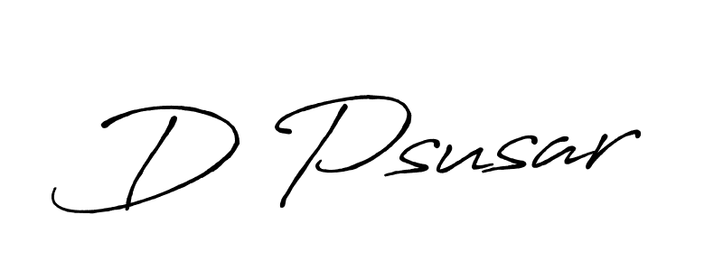 How to make D Psusar signature? Antro_Vectra_Bolder is a professional autograph style. Create handwritten signature for D Psusar name. D Psusar signature style 7 images and pictures png