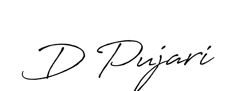 Also You can easily find your signature by using the search form. We will create D Pujari name handwritten signature images for you free of cost using Antro_Vectra_Bolder sign style. D Pujari signature style 7 images and pictures png
