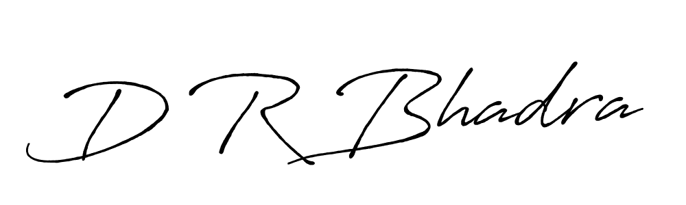 You should practise on your own different ways (Antro_Vectra_Bolder) to write your name (D R Bhadra) in signature. don't let someone else do it for you. D R Bhadra signature style 7 images and pictures png