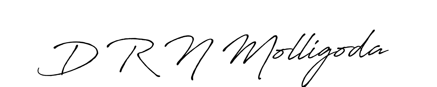 Also we have D R N Molligoda name is the best signature style. Create professional handwritten signature collection using Antro_Vectra_Bolder autograph style. D R N Molligoda signature style 7 images and pictures png