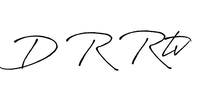 if you are searching for the best signature style for your name D R Rtv. so please give up your signature search. here we have designed multiple signature styles  using Antro_Vectra_Bolder. D R Rtv signature style 7 images and pictures png